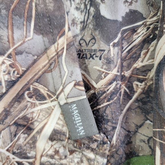Magellan Outdoors Hoodie Mens Small Brown Camo Realtree Max-7 Pullover Hunting - Picture 2 of 9